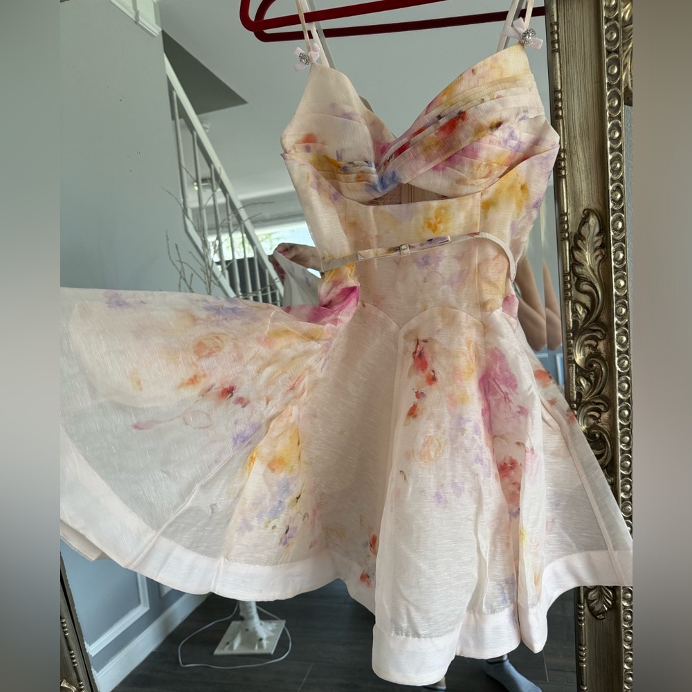 Zimmerman crush twist Cream Dress size 3 XLARGE - Picture 4 of 7